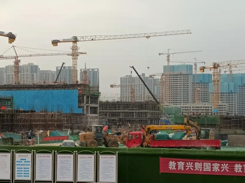 2022.3.24新校区施工现场 四层开始建设 2022.3.24新校区施工现场 四层开始建设